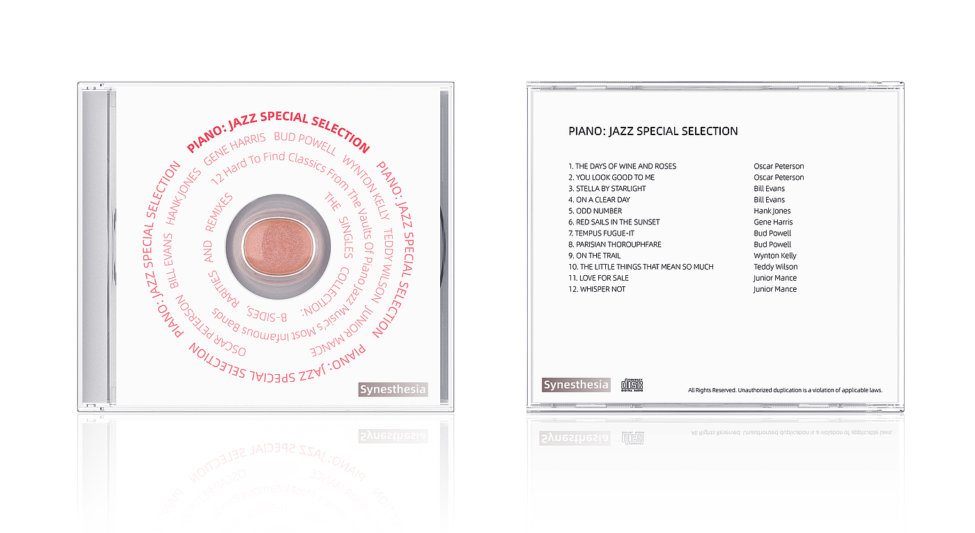 packing，cd，sugar，feel，artistic conception，Jazz，music，food，