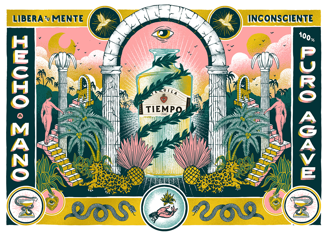 The wine bottle，packing，agave，