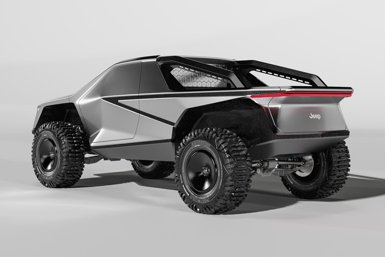 Pickup，Tesla，polygon，automobile，