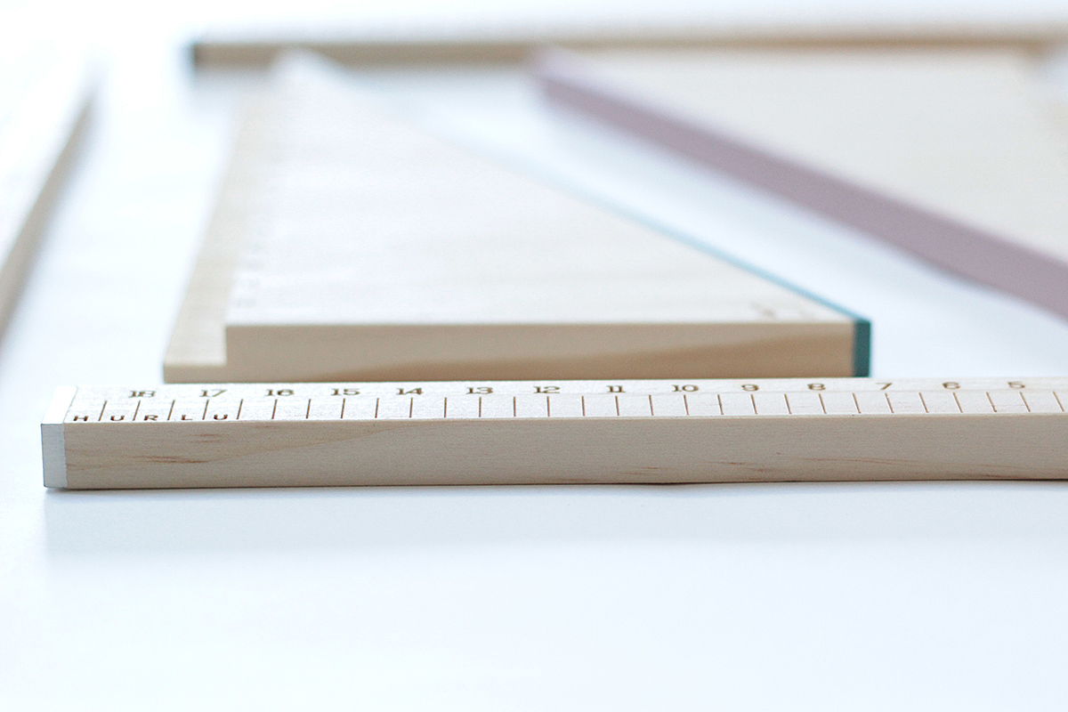 Stationery，a scale，Wooden ruler，product design，carving，