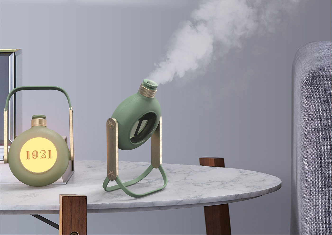 Night light，Humidifier，Red Culture，one thousand nine hundred and twenty-one，