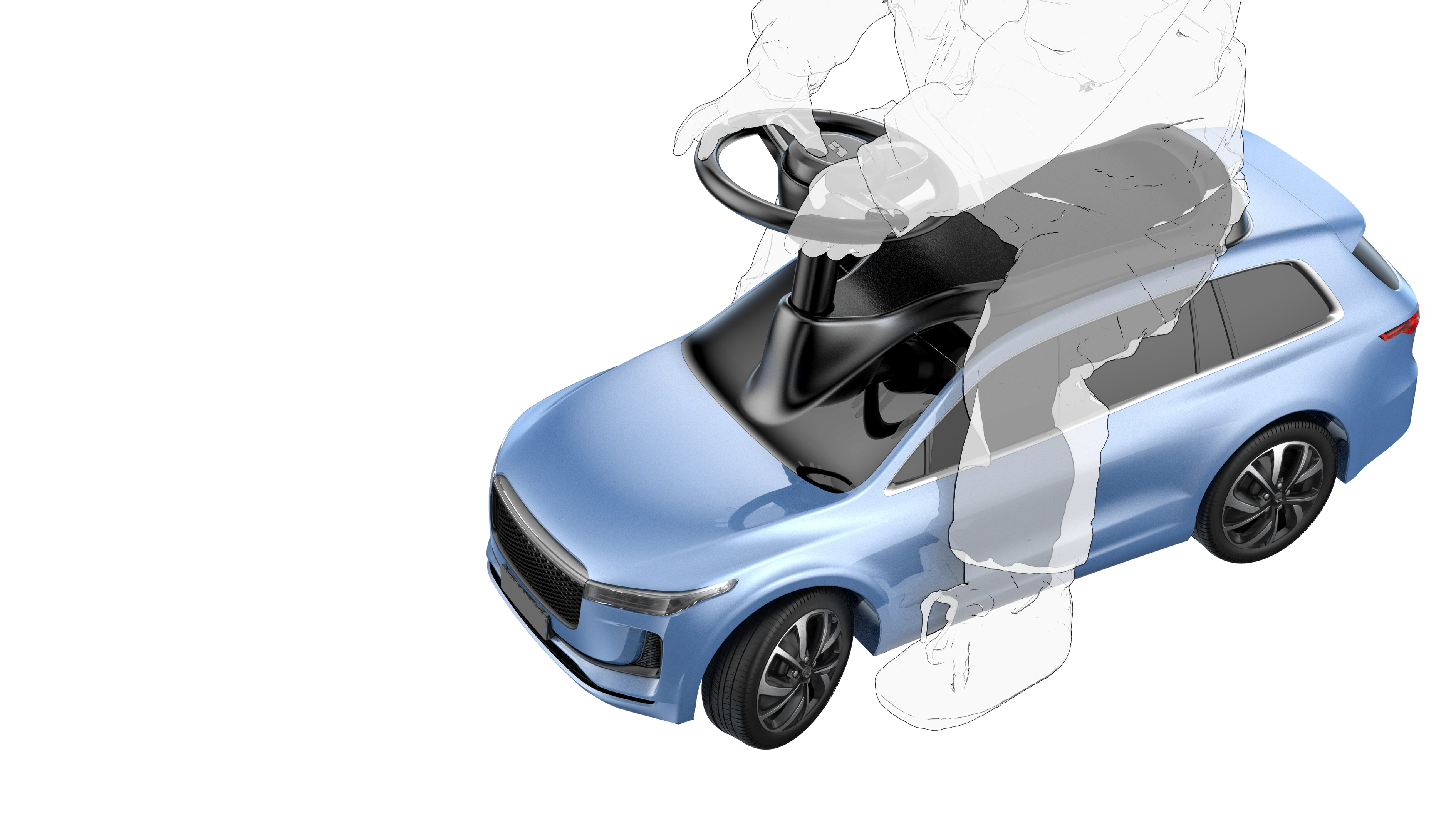 Automobile modeling toy design，