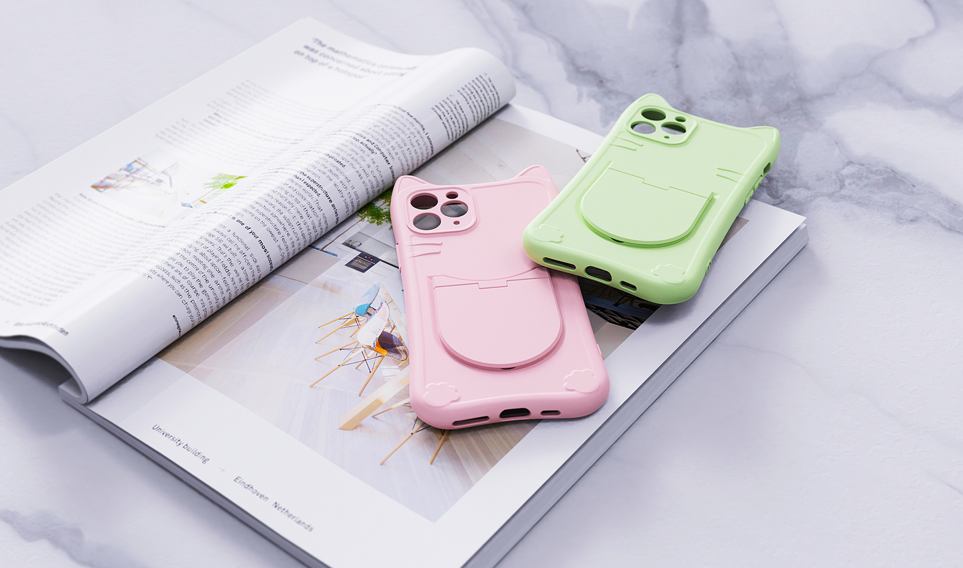 Cat design，Mobile phone case design，Mission Runway，Multifunctional design，