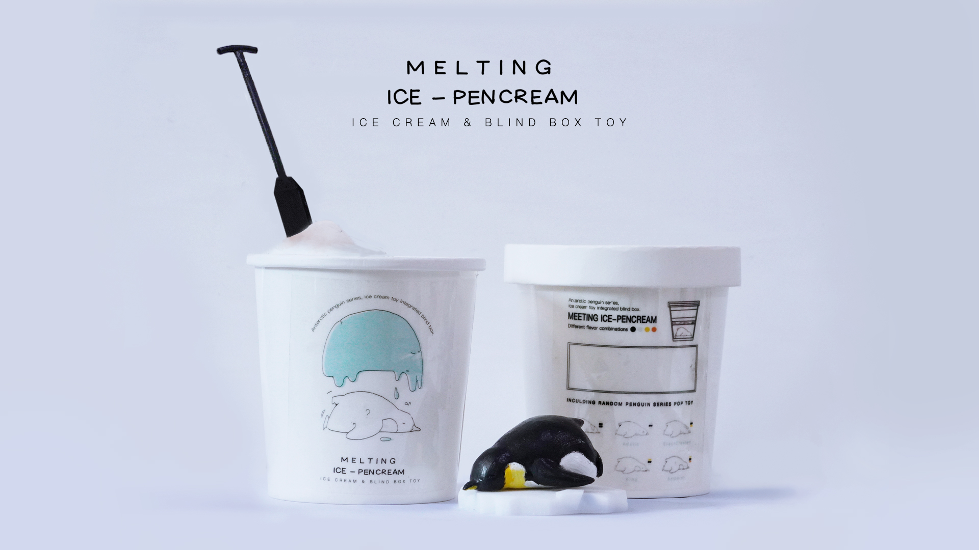 ice cream，environmental protection，penguin，industrial design，Cultural creation，