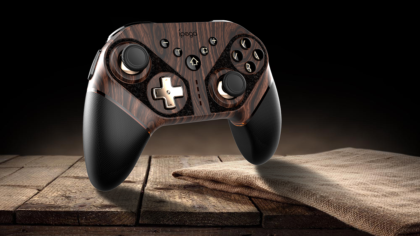 Game handle，Wireless controller，design sketch，Pie shark ipega，Bluetooth handle，