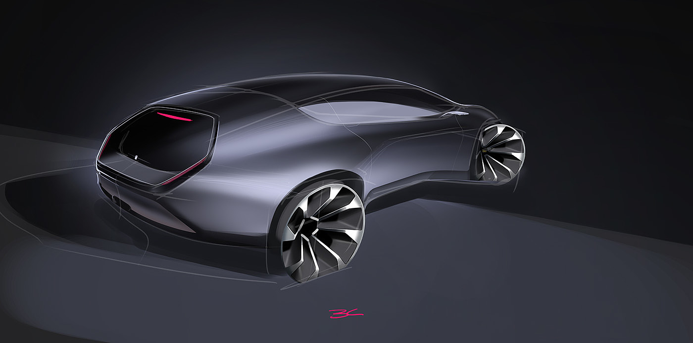 lotus，Sports car，industrial design，Cool，Interior，sketch，