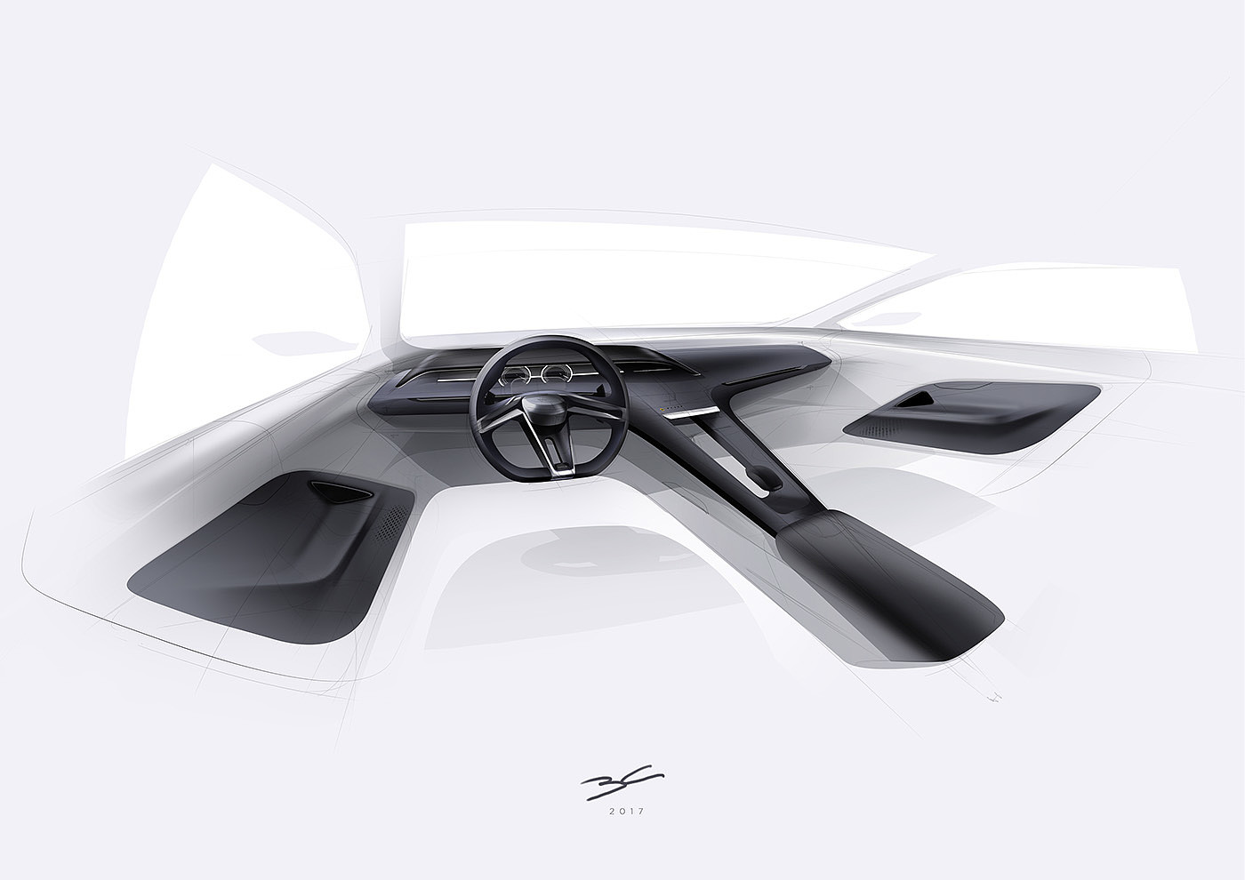 lotus，Sports car，industrial design，Cool，Interior，sketch，