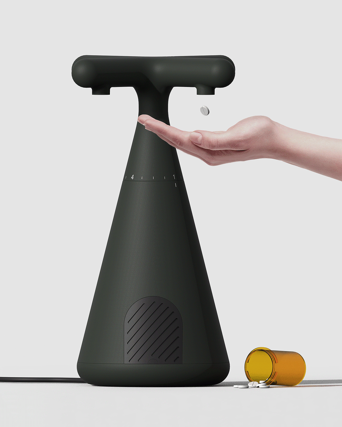 3D modeling，industrial design，Medical dispenser，product design，