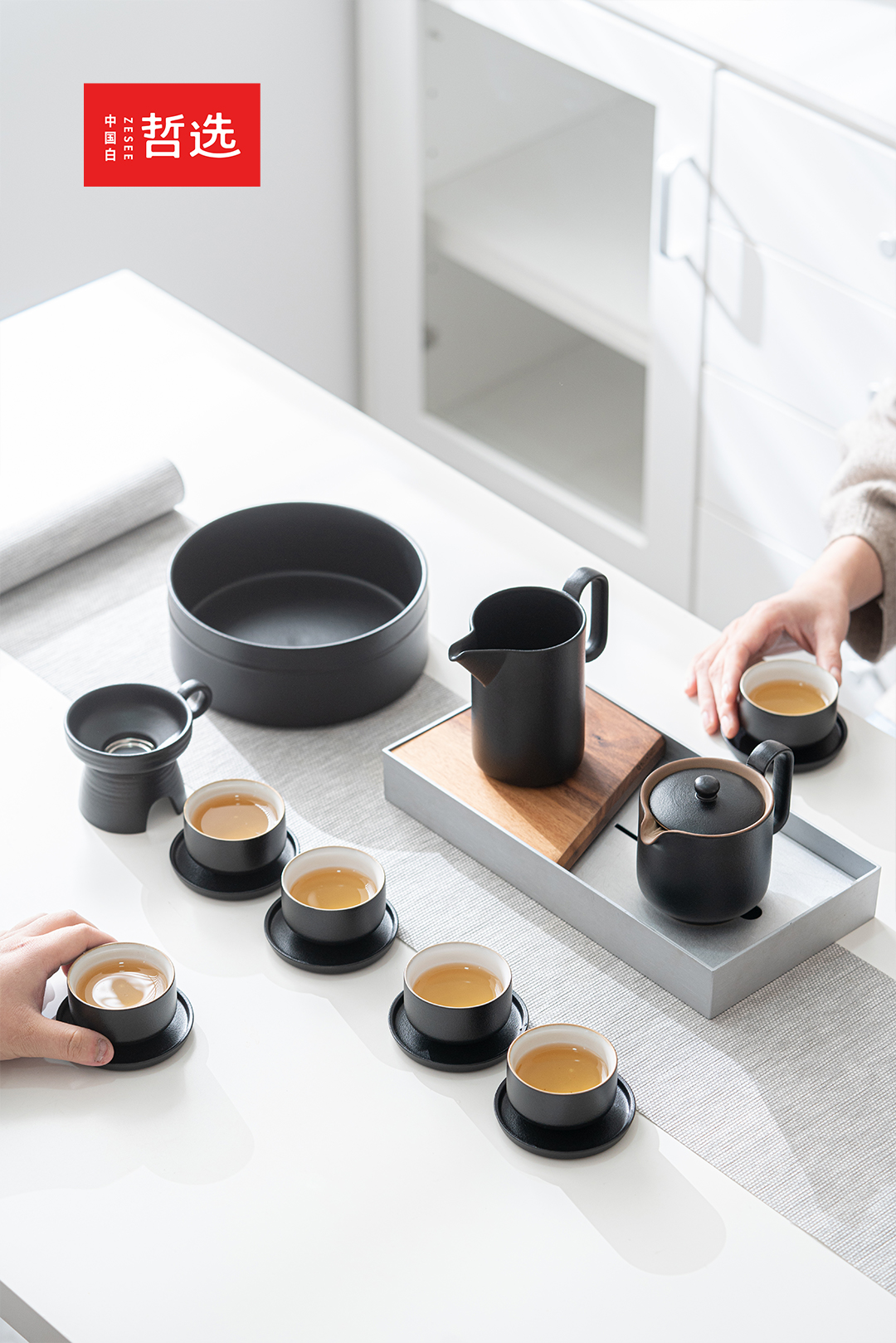 Chinese white，Zhe Xuan，ceramics，black-pottery，Simplicity，gift，Souvenir ，