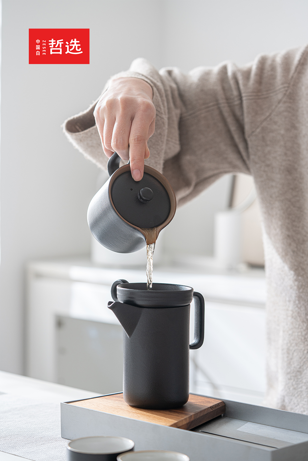 Chinese white，Zhe Xuan，ceramics，black-pottery，Simplicity，gift，Souvenir ，