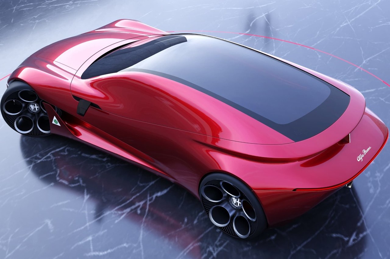 alfa romeo ，Super car，Fashion future，Science fiction design，