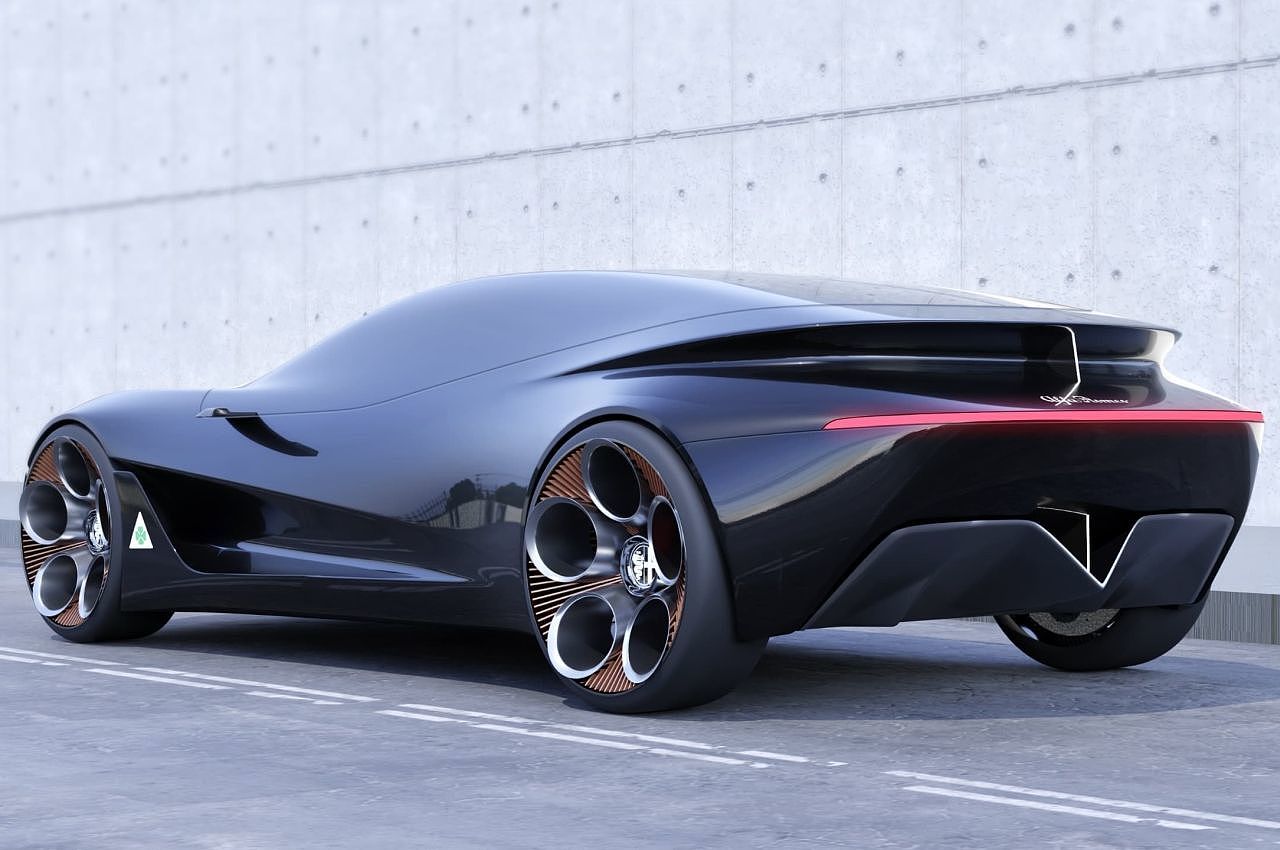 alfa romeo ，Super car，Fashion future，Science fiction design，