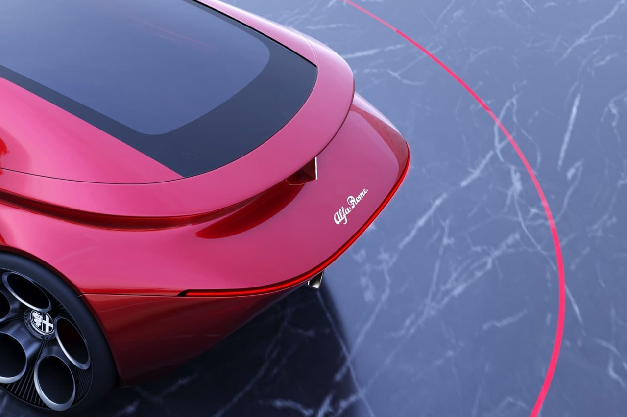 alfa romeo ，Super car，Fashion future，Science fiction design，