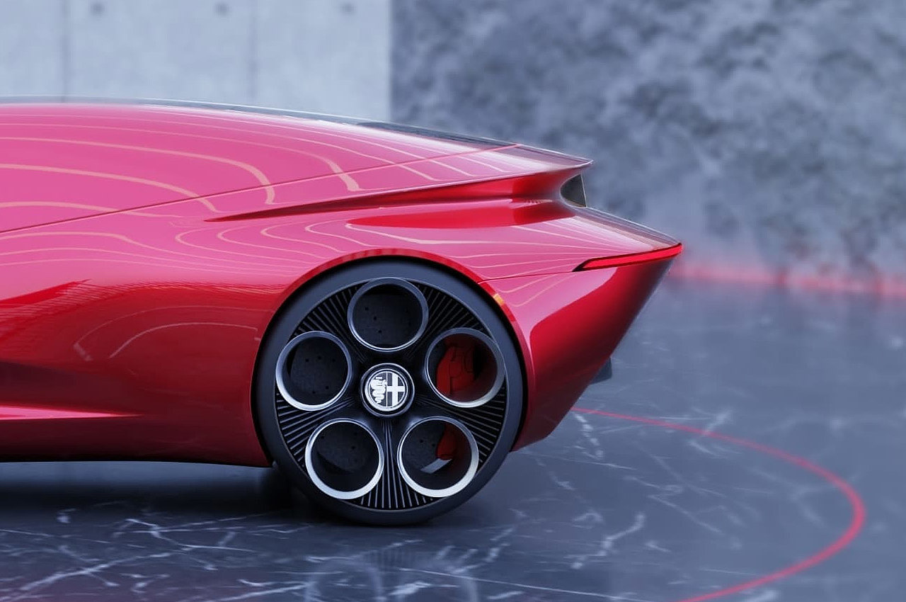 alfa romeo ，Super car，Fashion future，Science fiction design，
