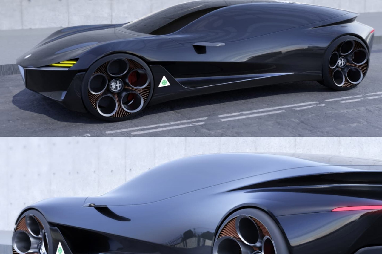 alfa romeo ，Super car，Fashion future，Science fiction design，
