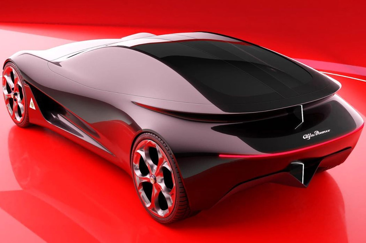 alfa romeo ，Super car，Fashion future，Science fiction design，