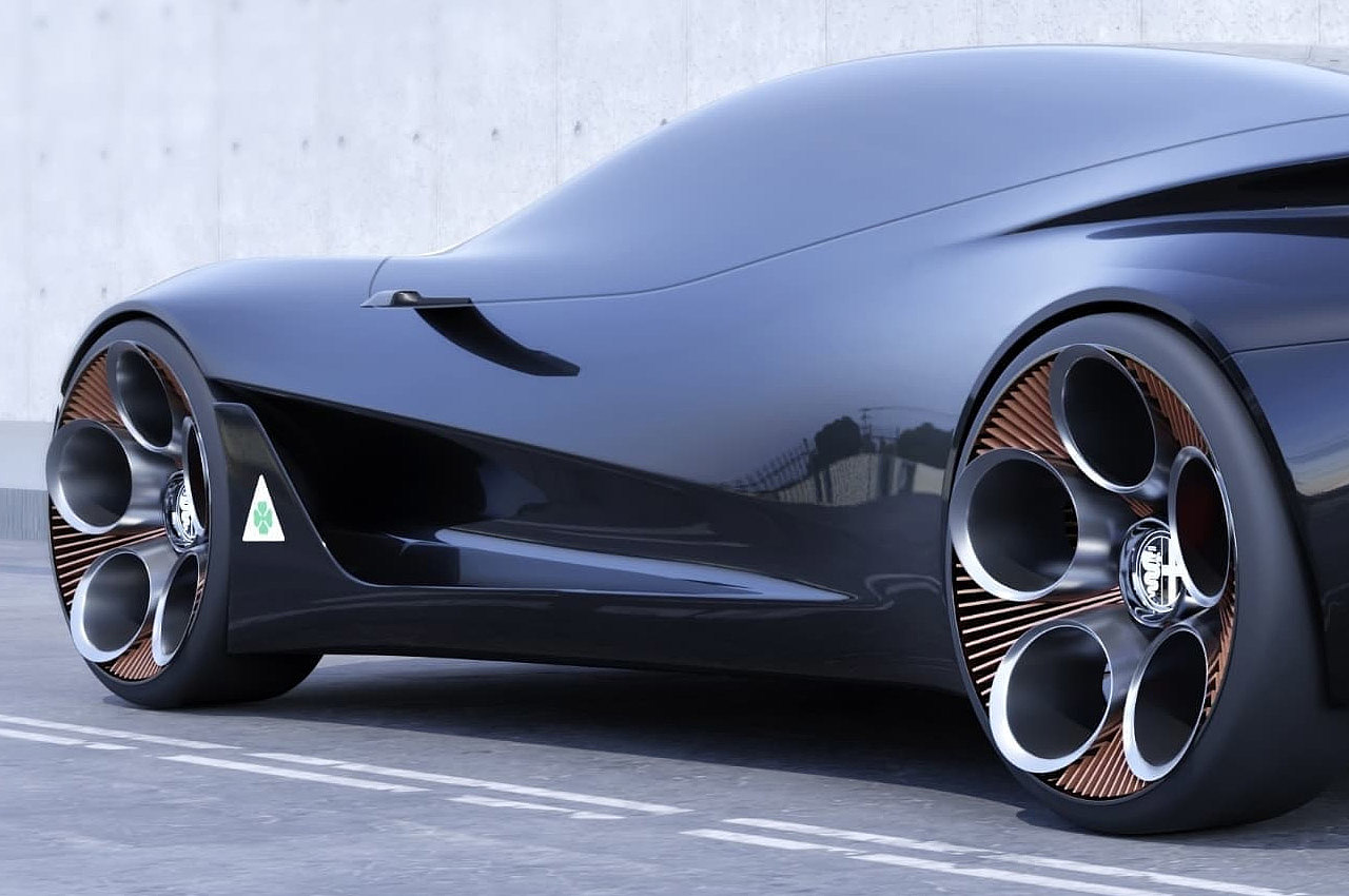 alfa romeo ，Super car，Fashion future，Science fiction design，