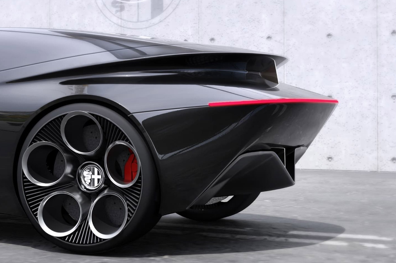 alfa romeo ，Super car，Fashion future，Science fiction design，