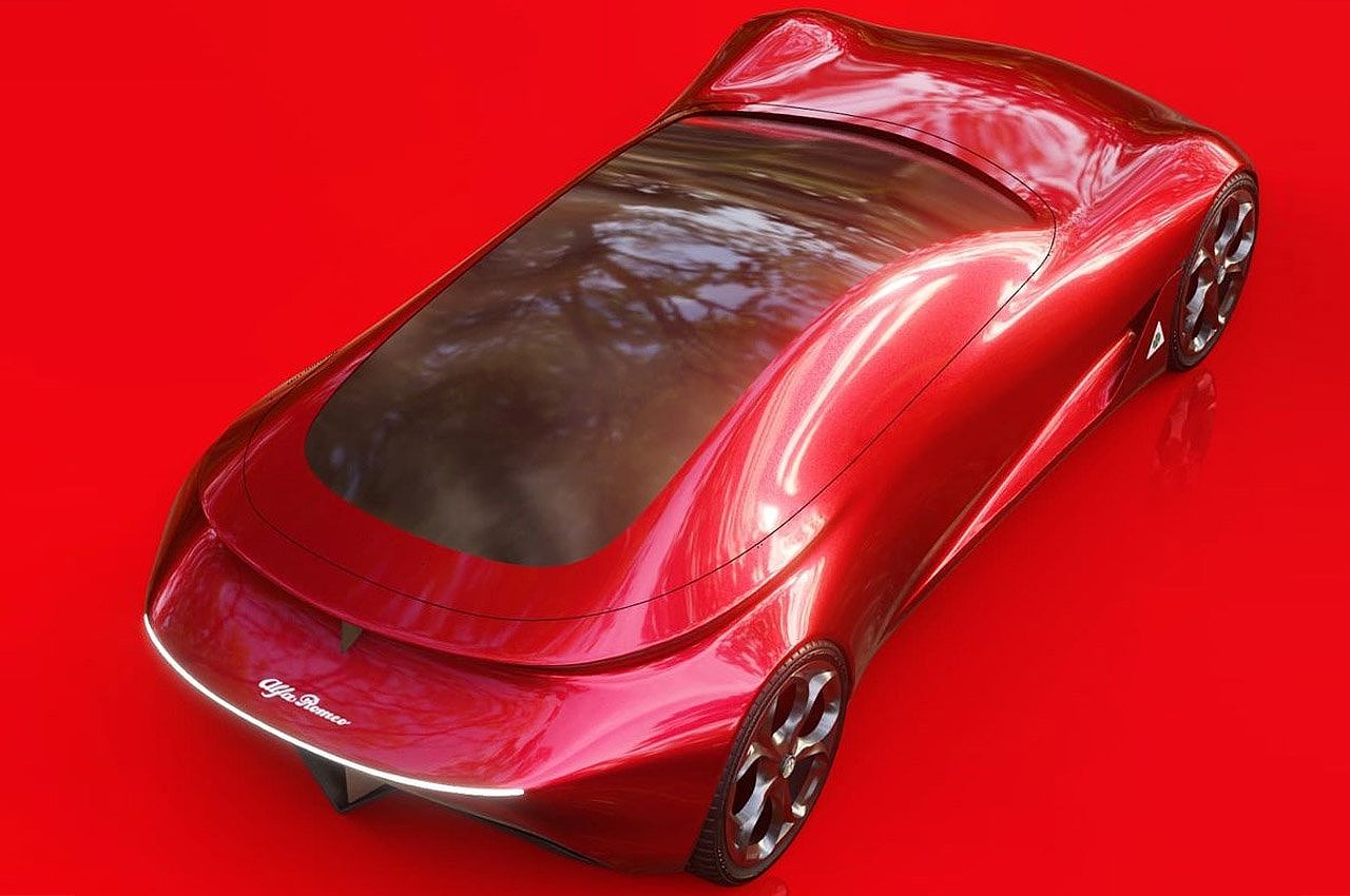 alfa romeo ，Super car，Fashion future，Science fiction design，
