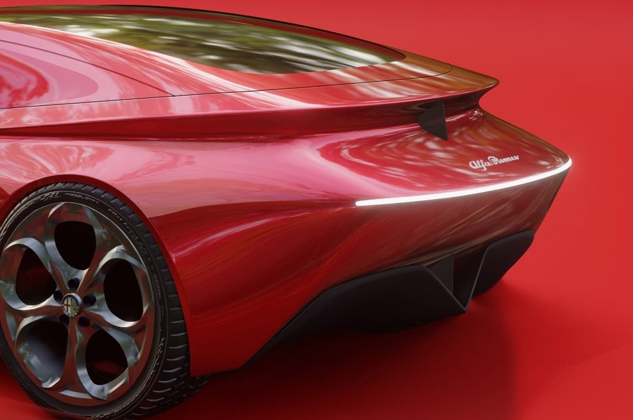 alfa romeo ，Super car，Fashion future，Science fiction design，