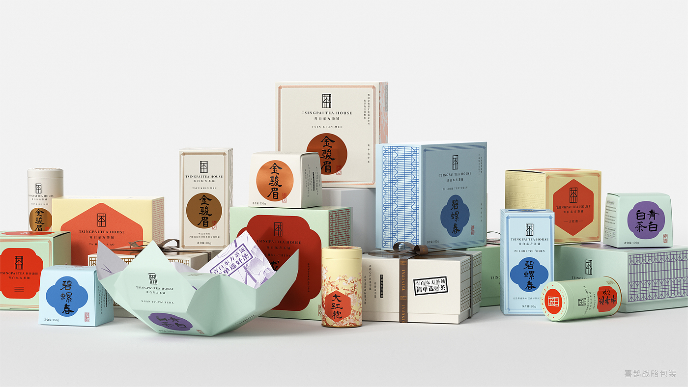 packing design，Brand design，Tea packaging，Lu Zhenghao，