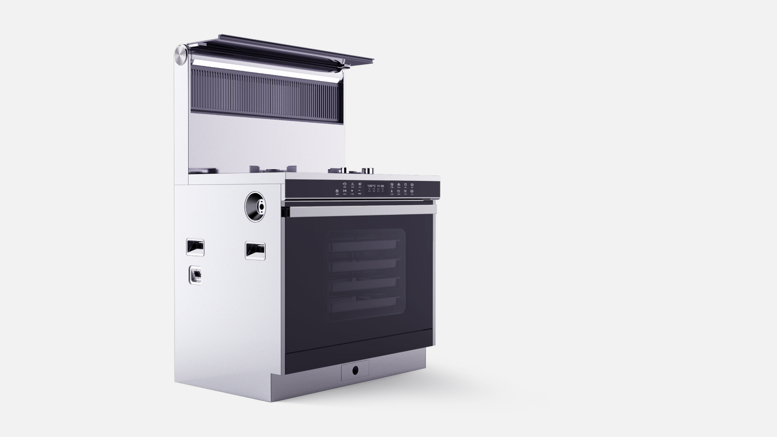 Kitchenware，Cooker，Integrated stove，User experience，industrial design，human design，
