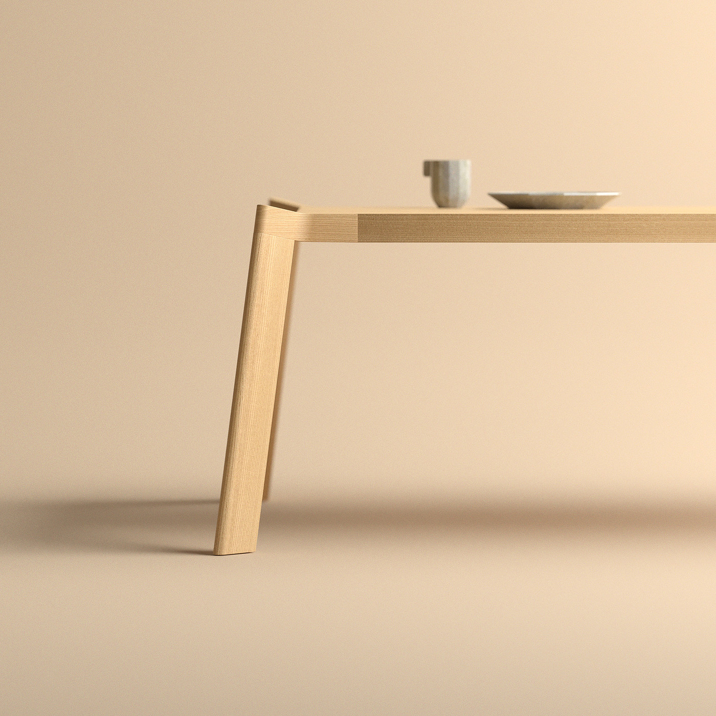 桌子，家具，木材，Scandinavian，