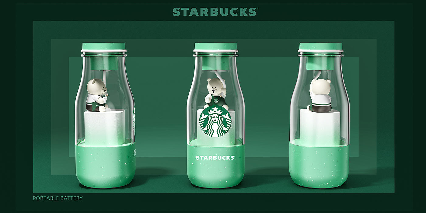 portable battery，industrial design，Structural design，Starbucks，