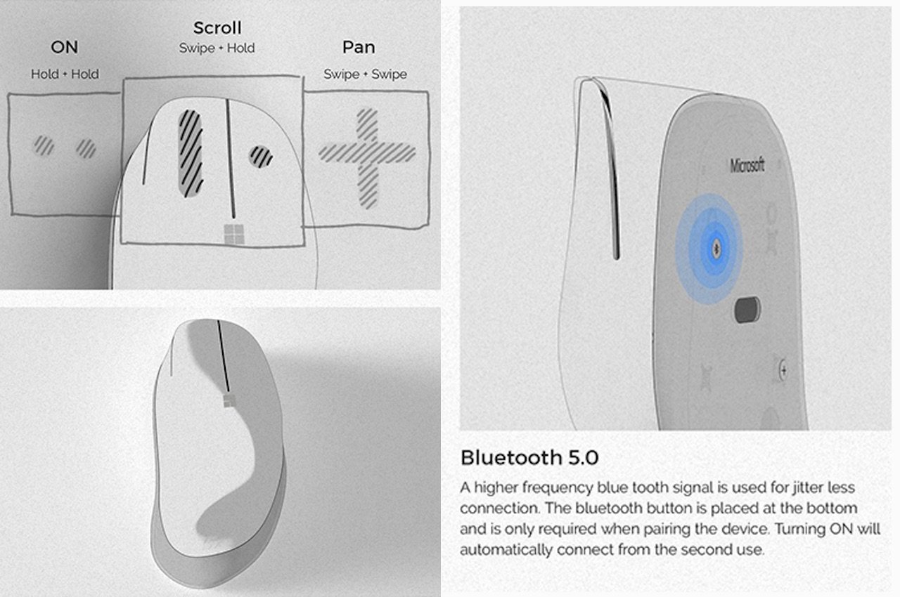 conceptual design，Microsoft，mouse，Mouse design，