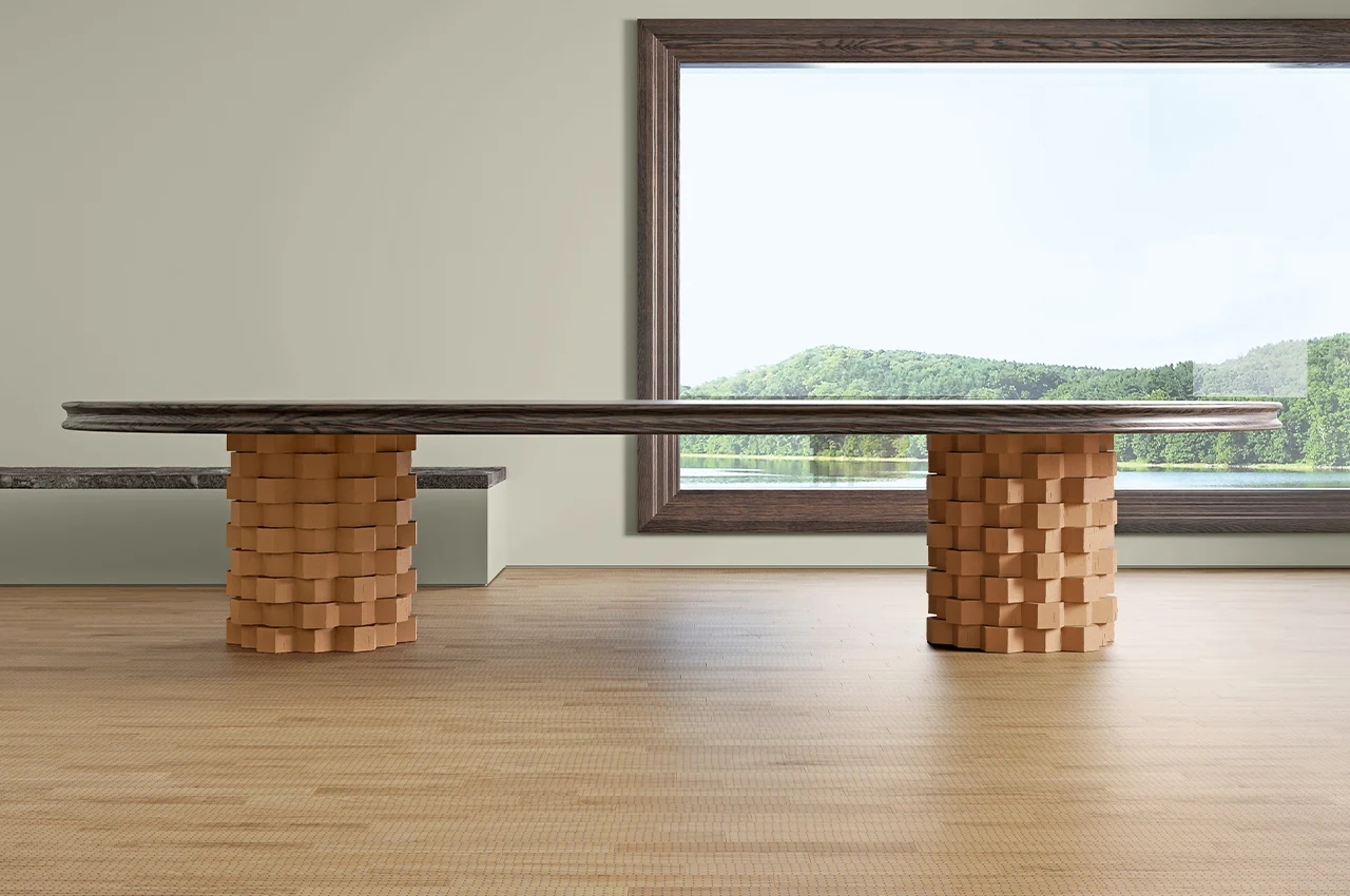 ceramics，Hexagonal clay brick，Hives，building structure，Mutine，