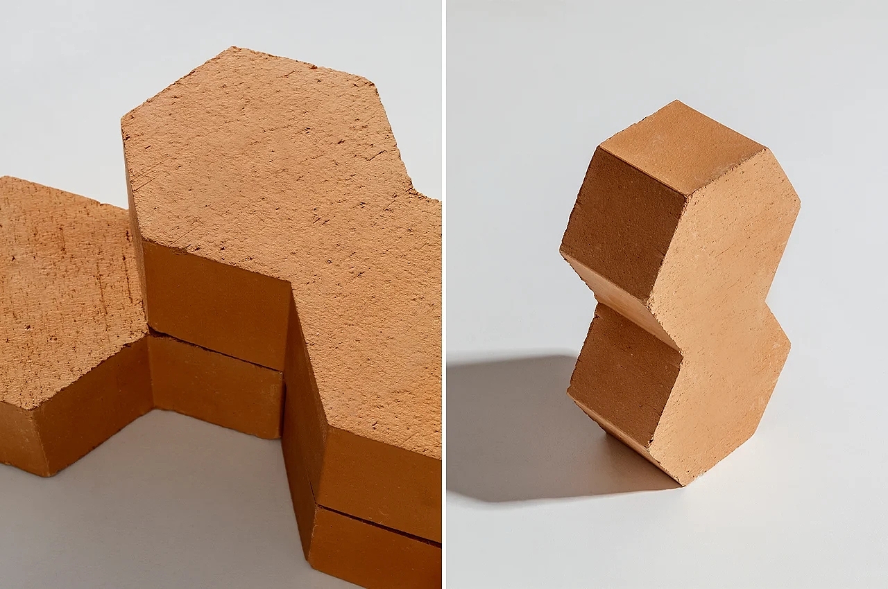 ceramics，Hexagonal clay brick，Hives，building structure，Mutine，