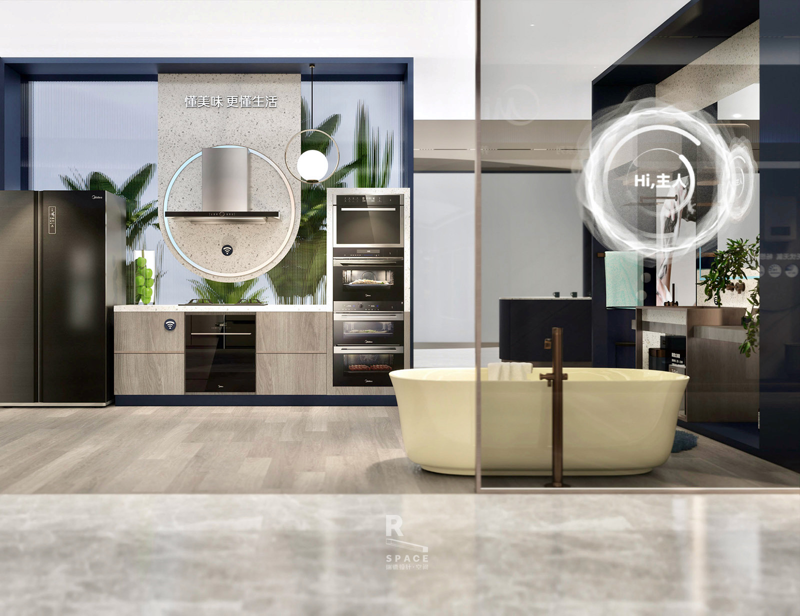 Red design，Beautiful，space design ，Flagship store，