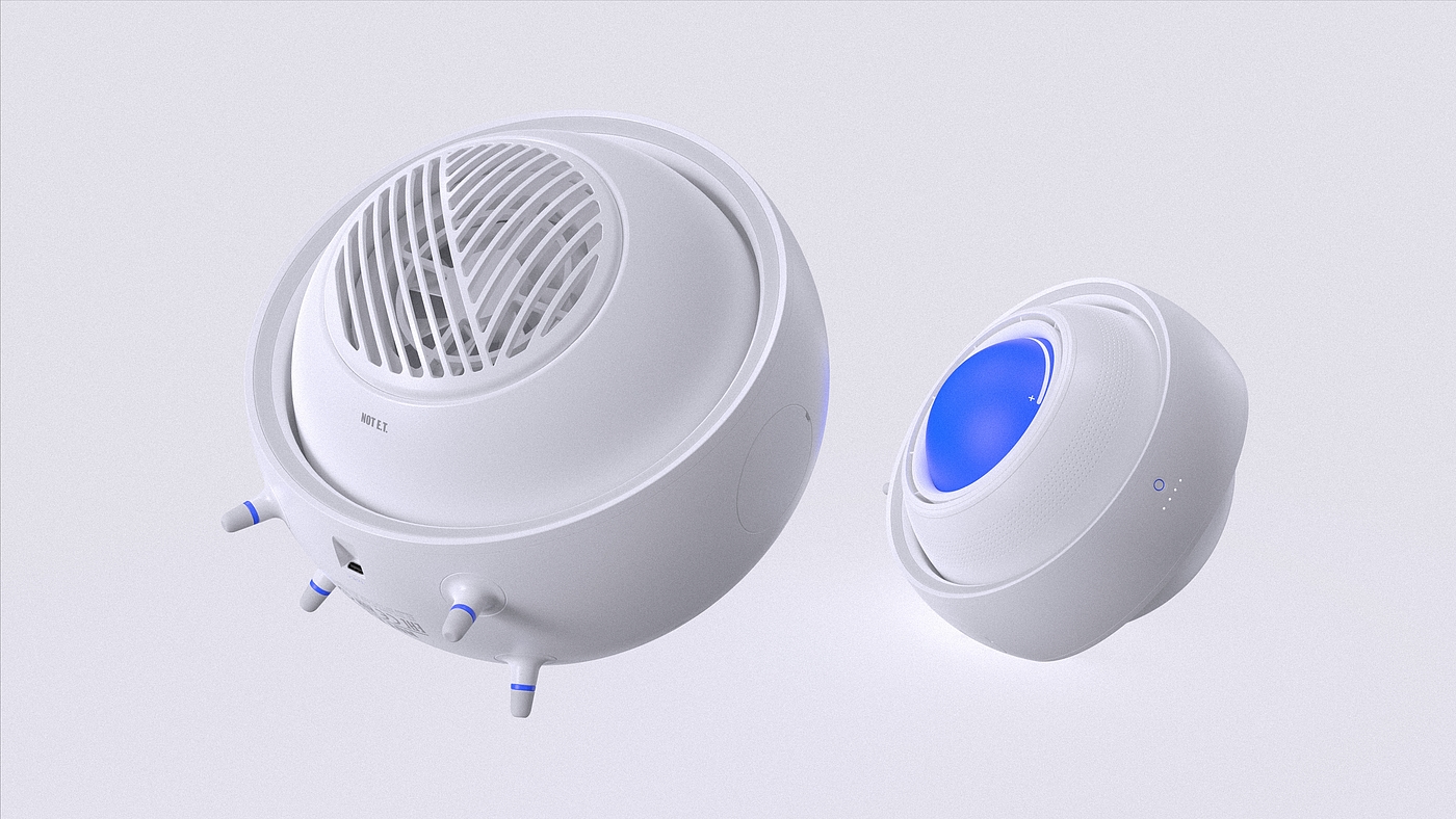 product design，industrial design，sample reels，Keyshot rendering，Leafless fan，