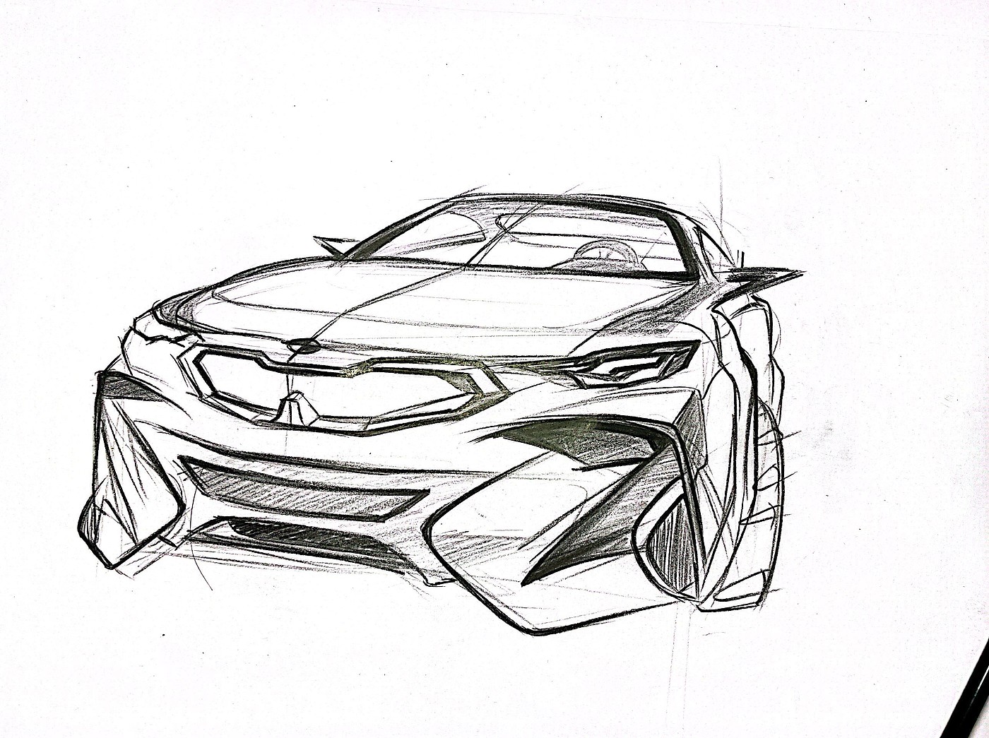 practice，student，Automobile design，