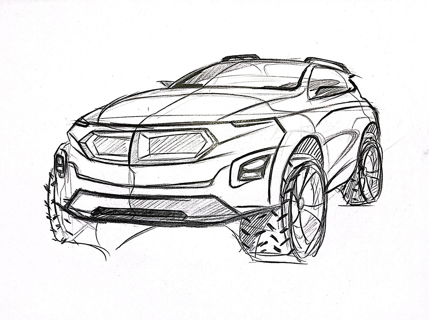 practice，student，Automobile design，