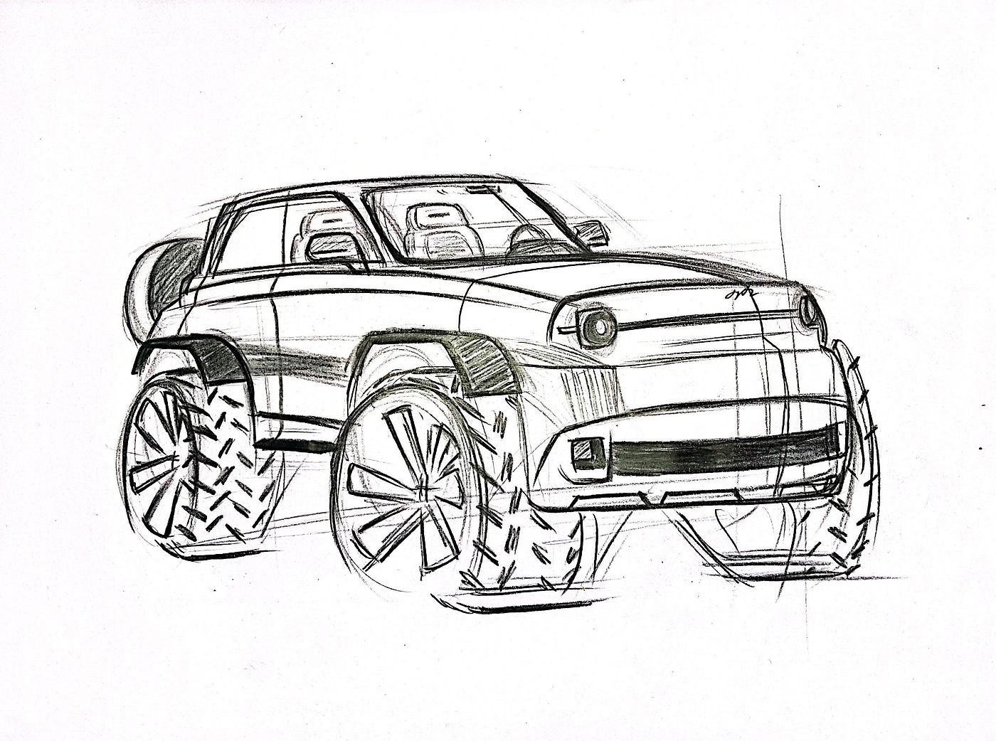 practice，student，Automobile design，