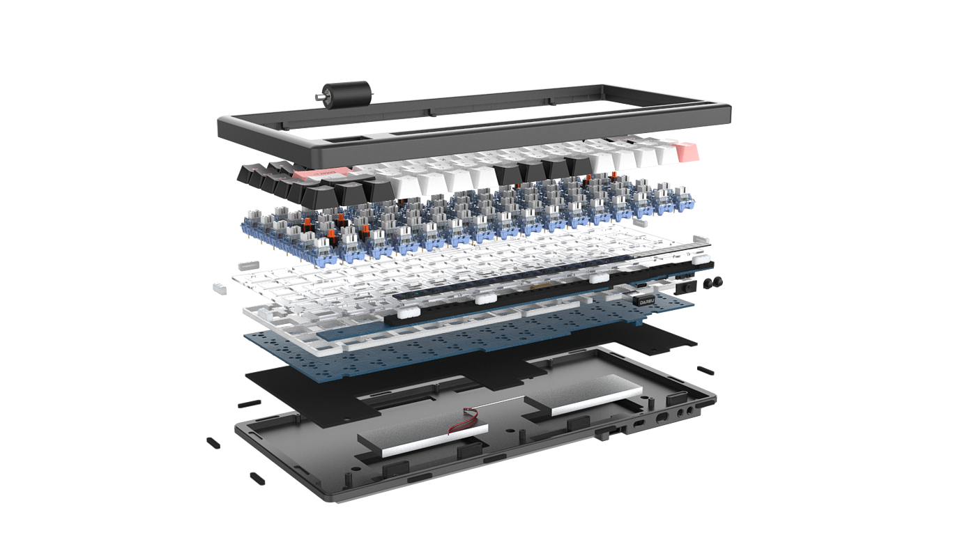 Daryou，Customization，Hot plug，keyboard，workmanship，Explosion diagram，