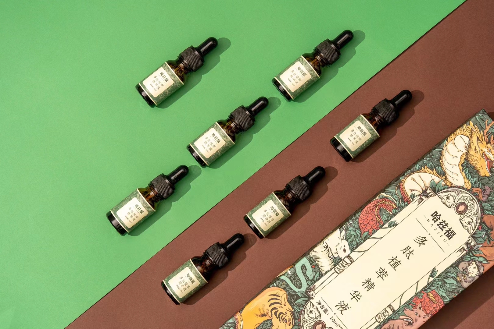 Qingtang culture，Qingtang Design Institute，packing design，Hand drawn illustration，the twelve Chinese zodiac signs，Dragon，traditional Chinese medicine，Original design，