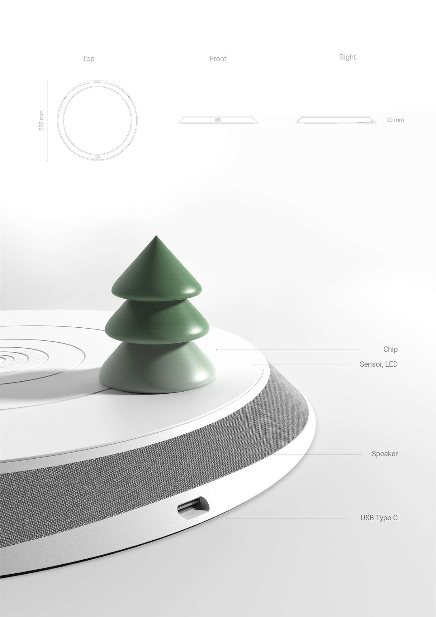 ASMR concept，product design，recovery，speaker，