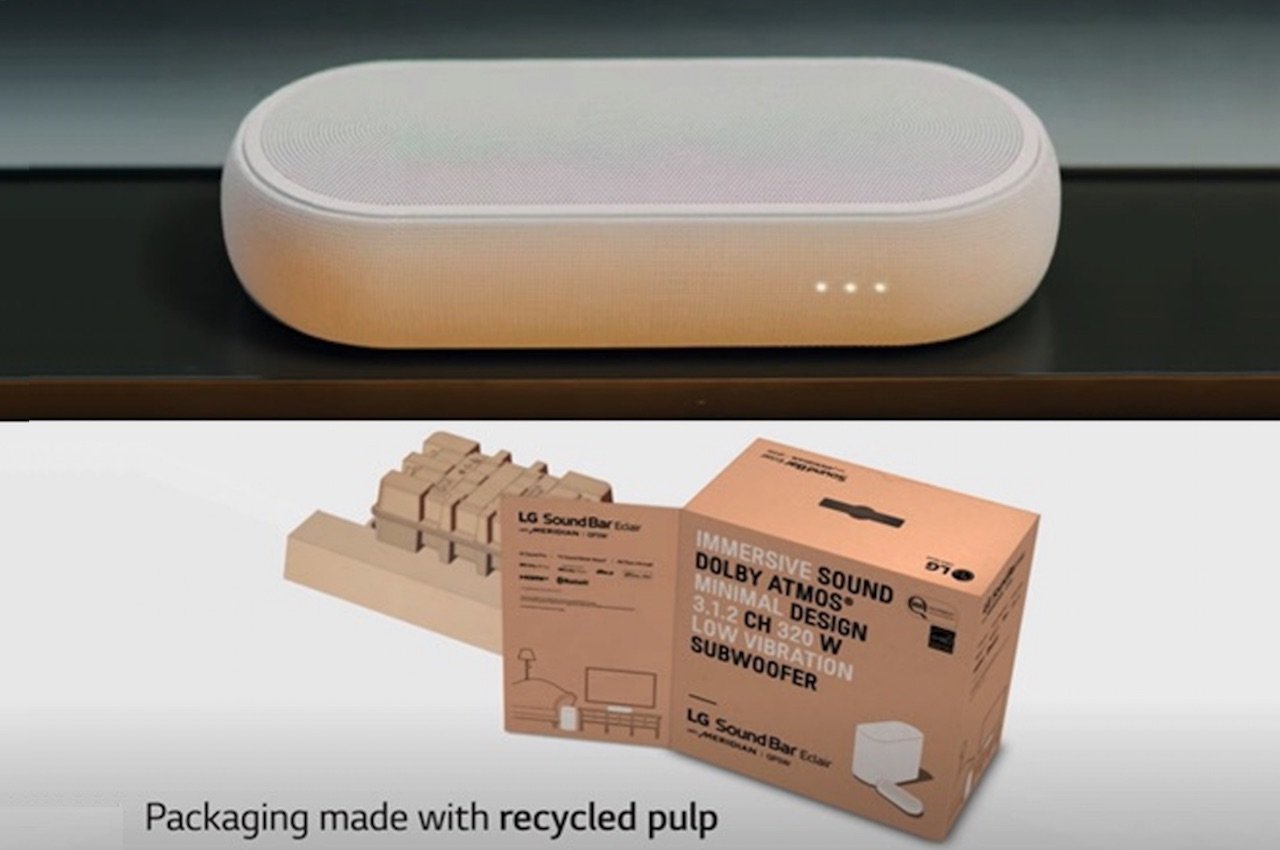 environmental，Green packaging，LG strip speaker，speaker，