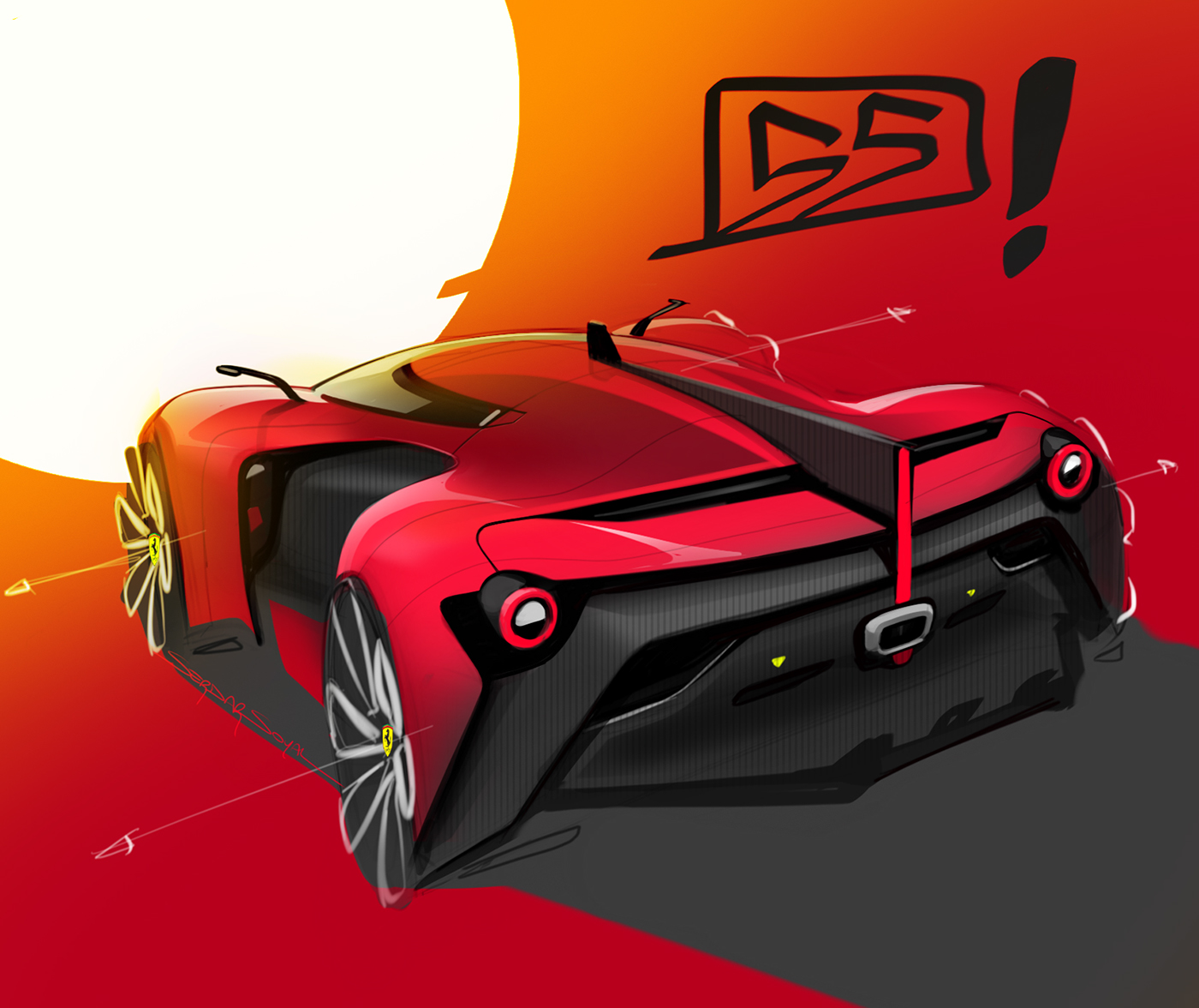 Hand drawn，Graffiti，vehicle，