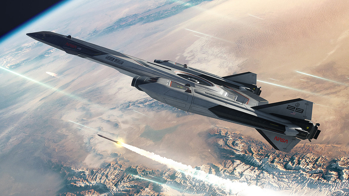 spacecraft，3d，concept，airship，mars，design，
