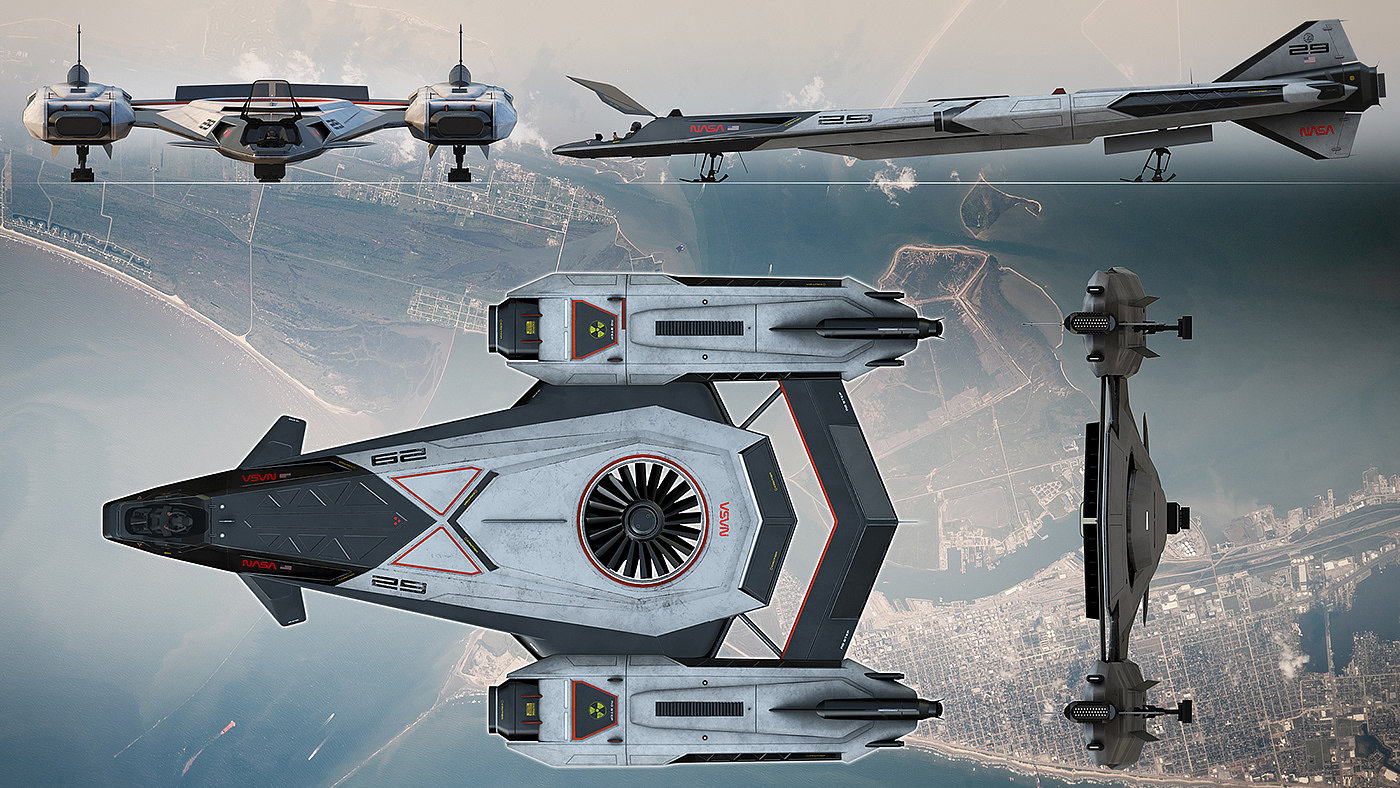 宇宙飞船，3d，概念，飞船，mars，design，
