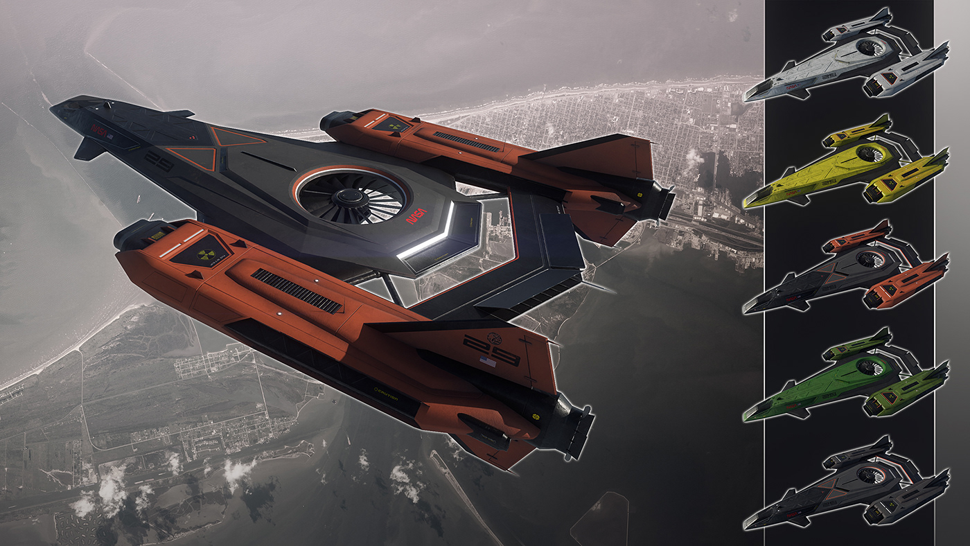 spacecraft，3d，concept，airship，mars，design，