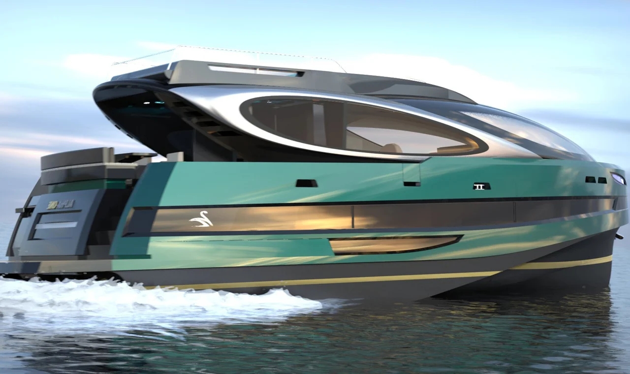 LAZZARINI DESIGN，Water boat，yacht，3d，Design，