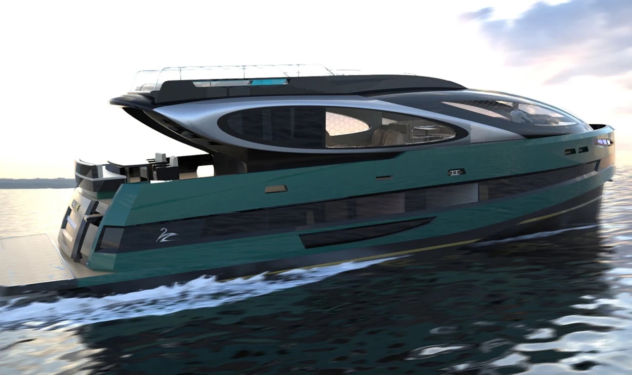 LAZZARINI DESIGN，Water boat，yacht，3d，Design，