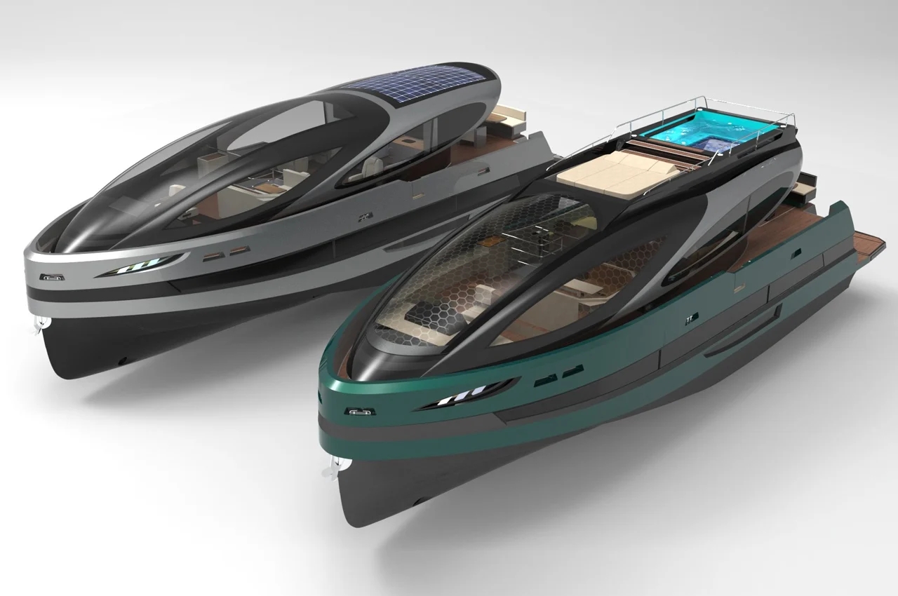 LAZZARINI DESIGN，Water boat，yacht，3d，Design，
