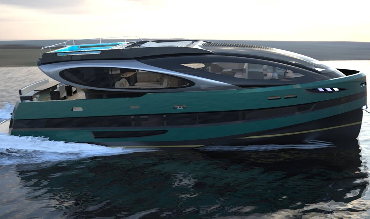 LAZZARINI DESIGN，Water boat，yacht，3d，Design，