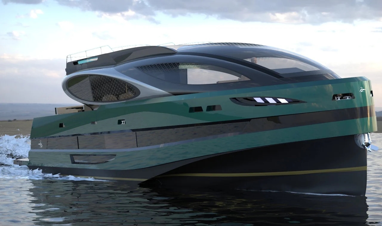 LAZZARINI DESIGN，Water boat，yacht，3d，Design，