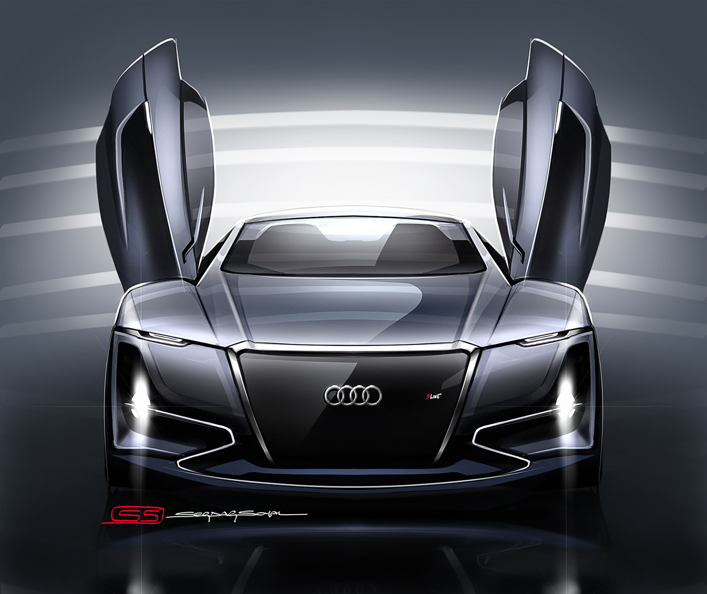 Hand drawn，Graffiti，vehicle，